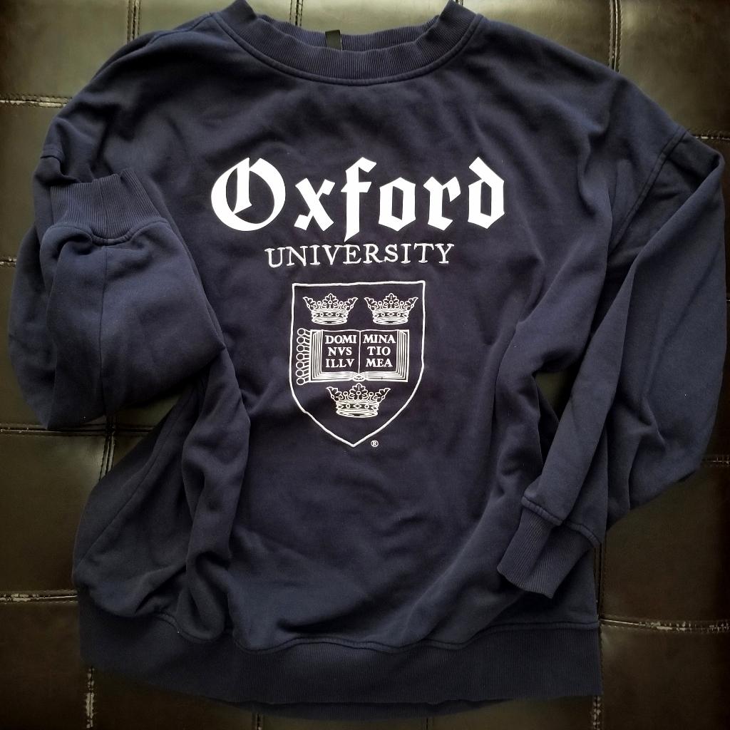 Oxford University Navy Sweatshirt Medium